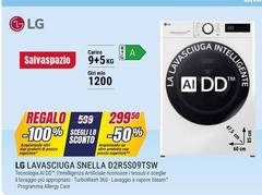 LG - Lavasciuga Snella D2R5S09TSWW