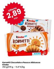 Kinder - Kornetti Cioccolato O Pesca E Albicocca