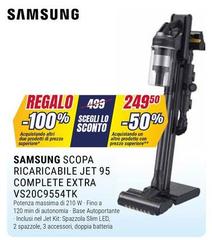 Samsung - Scopa Ricaricabile Jet 95 Complete Extra Vs20c9554tk