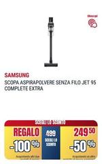 Samsung - Scopa Aspirapolvere Senza Filo Jet 95 Complete Extra