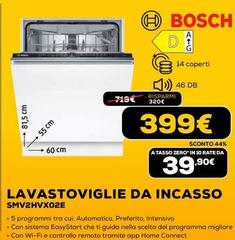 Bosch - Lavastoviglie Da Incasso SMV2HVX02E