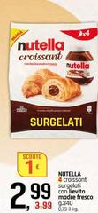 Nutella - 4 Croissant Surgelati Con Lievito Madre Fresco