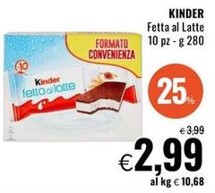 Kinder - Fetta Al Latte