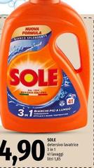 Sole - Detersivo Lavatrice 3 In 1 Lavaggi