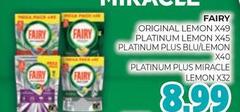 Fairy - Lemon X49 Platinum Lemon X45 Platinum Plus Blu/lemon X40