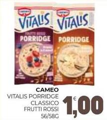 Cameo - Vitalis Porridge Classico Frutti Rossi