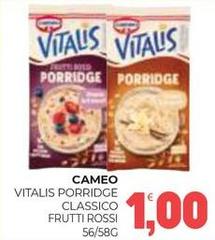 Cameo - Vitalis Porridge Classico Frutti Rossi