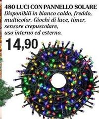 Luce - 480 Luci Con Pannello Solare