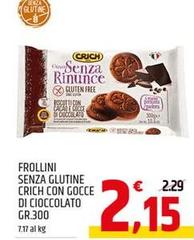 Crich - Frollini Senza Glutine Con Gocce Di Cioccolato
