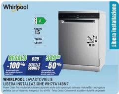 Whirlpool - Lavastoviglie Libera Installazione W7FA14BNZ