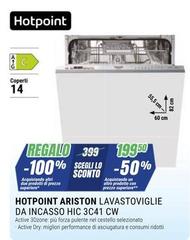 Hotpoint -  Aristor Lavastoviglie Da Incasso HIC 3C41 CW