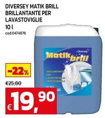 Diversey - Matik Brill Brillantante Per Lavastoviglie