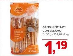 Grissini Stirati Con Sesamo