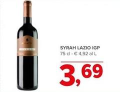 Syrah Lazio IGP