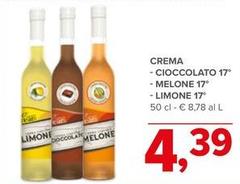 Crema Cioccolato 17° Melone 17°