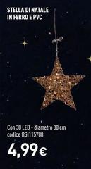 Stella Di Natale In Ferro E Pvc