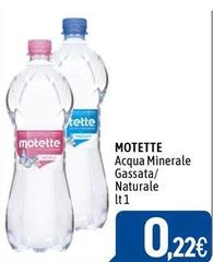 Motette - Acqua Minerale Gassata/ Naturale