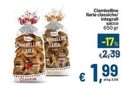 Ilaria - Ciambelline  Classiche/Integrali