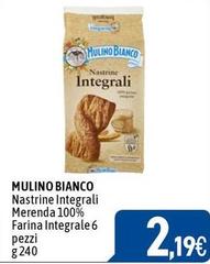 Mulino Bianco - Nastrine Integrali Merenda 100% Farina Integrale 6 Pezzi