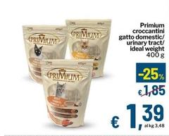 Ideal - Primium Croccantini Gatto Domestic/ Urinary Trac/  Weight