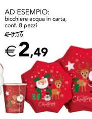 Bicchiere Acqua In Carta