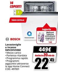 Bosch - Lavastoviglie A Incasso SMV2HVX06E