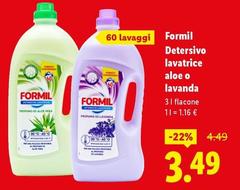 Formil - Detersivo Lavatrice Aloe O Lavanda