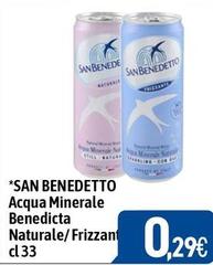 San Benedetto - Acqua Minerale Benedicta Naturale/ Frizzanti