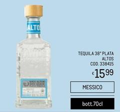 Tequila 38° Plata Altos