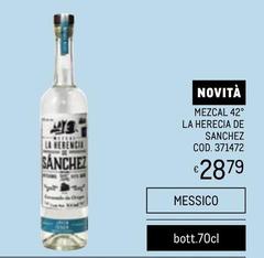 Mezcal 42° La Herecia De Sanchez