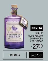 Gunpowder - Gin 43° Fico E Alloro  Cod. 372767