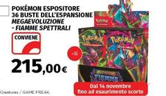 Pokémon - Espositore 36 Buste Dell'espansione Megaevoluzione / Fiamma Spettrali