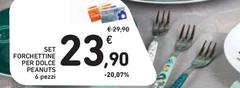 Set Forchettitine Per Dolce Peanuts