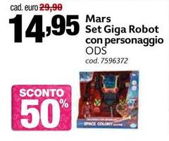 Mars - Set Giga Robot Con Personaggio Ods