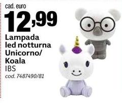 Ibs - Lampada Led Nocturna Unicorno/ Koala