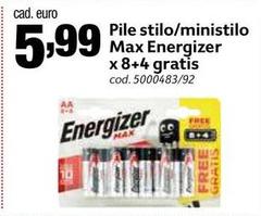Energizer - Pile Stilo/Ministilo Max