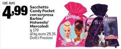 Candy - Sacchetto Con Sorpresa Barbie/ Hotweels/Mercoledi