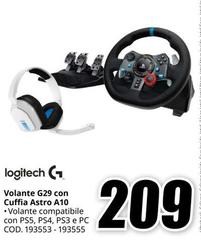 Logitech - Cuffie Astro A10 Volante G29 Con Cuffie A