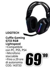 Logitech - Cuffie Gaming G733 RGB Lightspeed