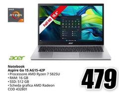 Acer - Notebook Aspire Go 15 AG15-42P