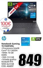 HP - Notebook Gaming 15-FA2016NL