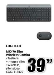 Logitech - MK470 Slim Wireless Combo