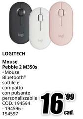 Logitech - Mouse Pebble 2 M350s