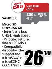 Sandisk - Micro Sd Ultra 256 Gb