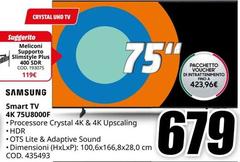 Samsung - Smart TV 4K 75U8000F
