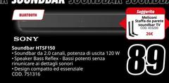 Sony - Soundbar HTSF150