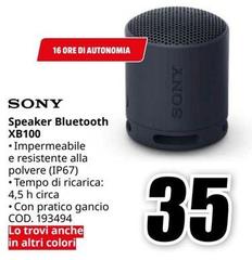 Sony - Speaker Bluetooth XB100