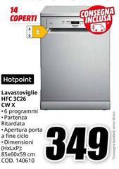 Hotpoint - HFC 3C26 CW X Libera installazione 14 coperti E