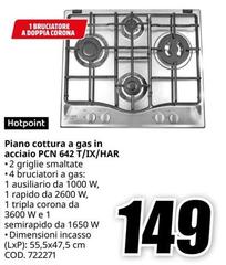Hotpoint - Piano Cottura A Gas In Acciaio Pcn 642 /T/XHAR