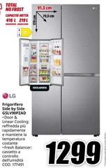 LG - Frigorifero Side By Side GSLV90PZD